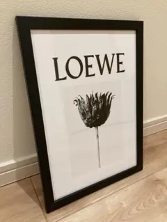 インテリア　アートポスター　A 4ブラックフレーム付き