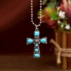 X744 ネックレス レディース シルバー k18 トルコ石 S925