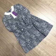 タルティーヌエショコラ　ワンピース　長袖　コットン　120 襟付き　リバティ