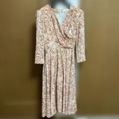 美品　J&R カシュクール　ロング　ワンピース　ヴィンテージ 花柄　Sのサムネイル