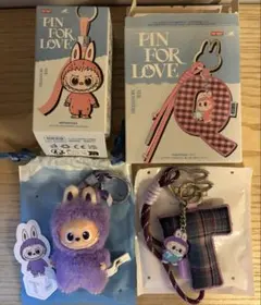 【T】POPMART Pin For Love イニシャルチャーム ラブブセット