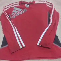 adidas レッド 長袖カットソー 130