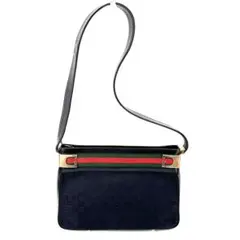GUCCI グッチ GG柄 シェリーライン ショルダーバッグ ブラックのサムネイル