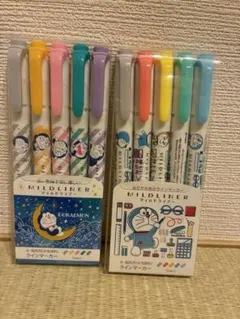 ドラえもん　ゼブラ MILDLINER マイルドライナー 5色セット ×2
