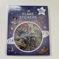 Disney ディズニー フレークステッカー 40枚入 キラキラ ホログラム加工