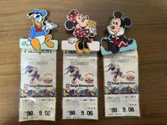 ディズニーランド　チケットホルダー 平成レトロ　当時物　ミッキーミニー　ドナルド