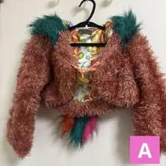 バックアレイカラフルファージャケット