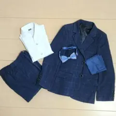 卒園式 入学式 男の子 スーツ 5点セット 120cm メンズ 結婚式