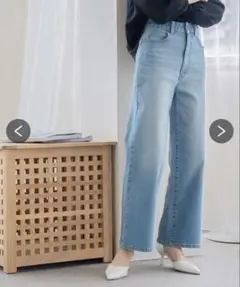 [美品] ニッセン プッチージョ ストレッチジーンズ　ブルー&ネイビー