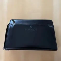 ブラックレザークラッチバッグ　セカンドバッグ