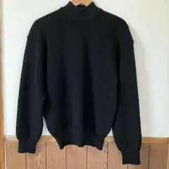ROSEN BECK ニットセーター 薄手 ハイネック 黒 日本製 ウール