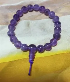 ✨特価セール中!❗天然石紫水晶　アメジスト ブレスレット　数珠