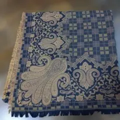 本日限定お値下げ NOIR 黒と茶系の大判柄ストール