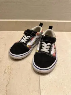 【Vans】17cm ブラック マルチカラー