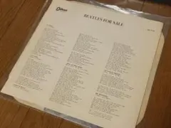 THE BEATLES FOR SALE Odeon インサートのみ
