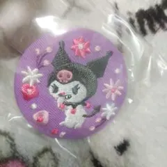 サンリオ クロミ 刺繍 缶バッジ