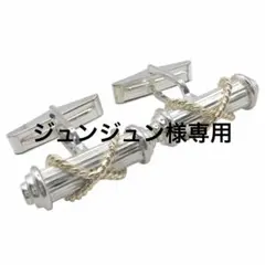 美品✨ティファニー　シルバー　K18　コンビ　ツイストロープ　カフス 美品✨ティファニー シルバー K18 コンビ ツイストロープ スクエア