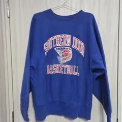 champion リバースウィーブ USA製　3段プリント　L