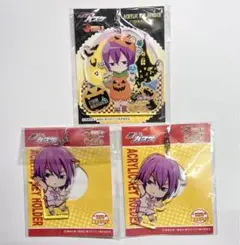黒子のバスケJ-WORLD アクリルキーホルダー ミニキャラ 紫原敦 3個セット