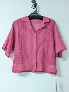 JEANASIS　シシュウカイキンシアーシャツ ピンクのサムネイル