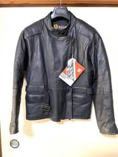 レア！80sビンテージBelstaff革レザーシングルライダースジャケット ベルスタッフ BELSTAFF ライダース シングル ロンジャン イエロー 黄色