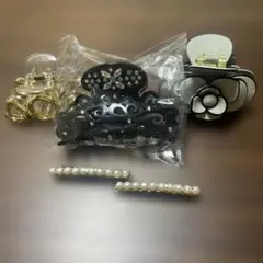 ヘアクリップ バレッタ 4点セット まとめ売り