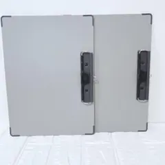 KOKUYO 用箋挟A4-S 金属クリップ付き グレー【2枚】のサムネイル