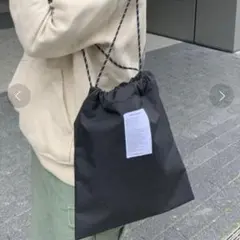 新品！Daily russet アイコンネーム ショルダーロープバッグ　ブラック