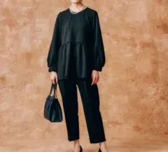 【グローバルワーク】スゴラクセットアップ　ネイビーM タグ付き