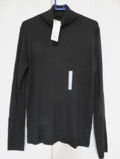 GU 　リブタートルネックセーター 3XL　ブラック　新品未使用　ニット