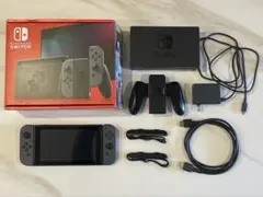 【美品・新モデル】Nintendo Switch グレー 付属品付きSDカード