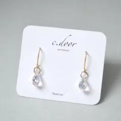 NO.1165 クリスタルABスワロフスキーイヤリング/ピアス