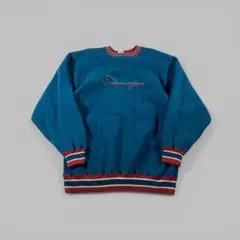 90s Champion リバースウィーブ ロゴスウェット XXL 青 USA製