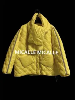 【MICALLE MICALLE】マフラー付きキルティングジャケット♡イエロー