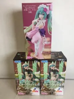 e-996 未開封 初音ミク フィギュア 3体セット 抹茶パフェ ビター