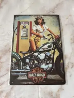 ブリキ看板 HARLEY-DAVIDSON インテリア雑貨　アメリカン雑貨