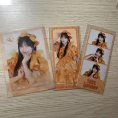 CUTIE STREET 川本笑瑠 ラッフルくじ クリアカード　3cutカード