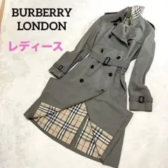 [美品]バーバリーロンドン　現行品　トレンチコート　ロング　ノバチェック　ベルト