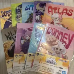 一番くじワンピース思い描く未来 クリアファイル＆ステッカーセット 9種セット