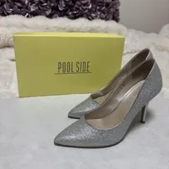 パンプスヒール　グリッター