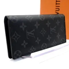 【箱・袋付】ルイヴィトン モノグラム エクリプス ブラザ 長財布 ブラック