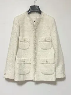 タグ付き未使用品　ANAYIアナイ　ツイードジャケット4ポケット　サイズ36