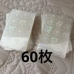 セリア ハート スリーブ ホログラム 60枚 チェキ用のサムネイル