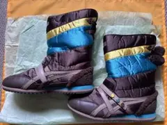 【希少】ほぼ新品オニツカタイガースニーカーブーツ 防寒 ブラウン