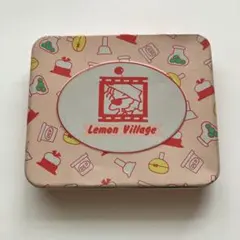 Lemon Village レモンビレッジ 缶 ケース レトロ雑貨 昭和レトロ