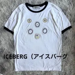 【ICEBERG（アイスバーグ）】半袖Tシャツ　ドナルド　刺繍　ゆったり　大きめのサムネイル