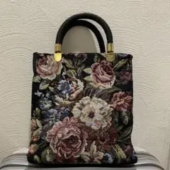 トートバック　　　A4 花柄