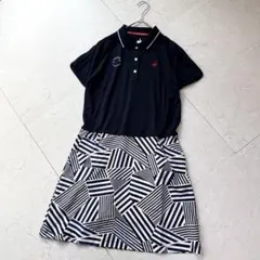 ルコックスポルティフ ゴルフ ワンピース L ネイビー