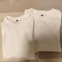 UNIQLO エアリズムコットンオーバーサイズT ホワイト Lサイズ 2着セット