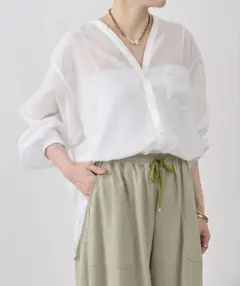 BEARDSLEY シアーカラーレスシャツのサムネイル